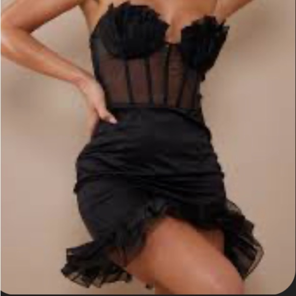 Black corset dress. Us 10